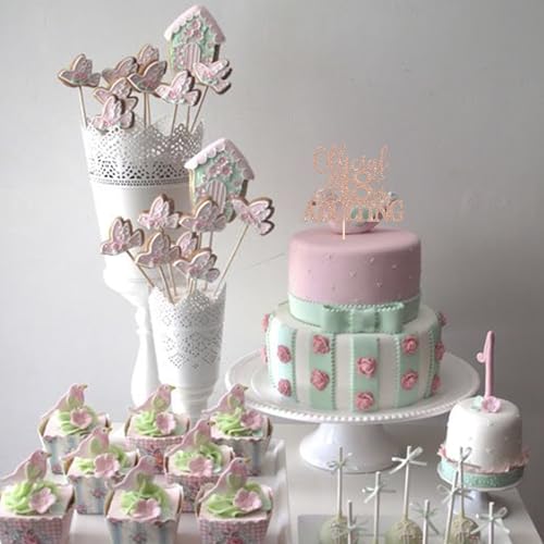 Glitter 18th Birthday Cake Topper - Cheers to 18 Years