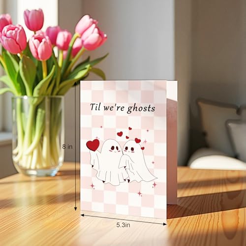 Cute Ghost Valentine's Day Card - Perfect for Him & Her