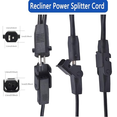 6.5FT Recliner Power Splitter Cord Y Cable for 2 Motors