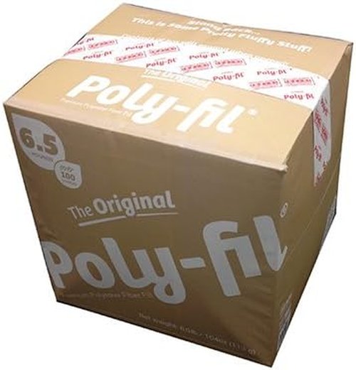 Fairfield Poly-Fil | Premium Polyester Fiber Fill for Soft Pillows & Stuffed Animals | 6.5 lbs Box