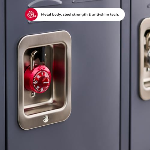 Master Lock 1523T Combination Padlock - 2 Pack, Resettable Keyless Security