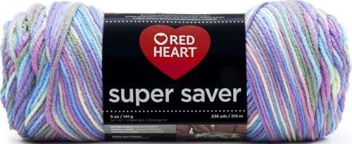 Red Heart Super Saver Yarn - Monet, 236 Yards, 100% Acrylic