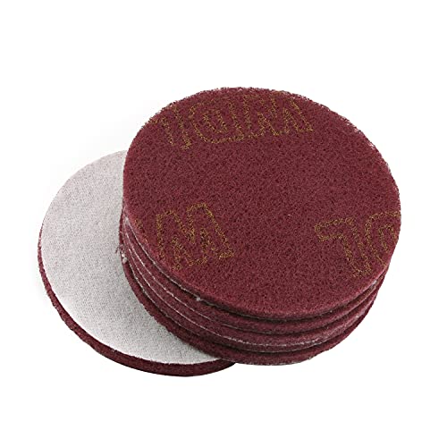 5-Inch Surface Conditioning Scouring Pads - Red Scrubbing Discs (6-Pack)