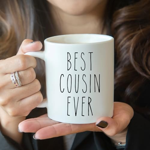 Personalized Cousin Gift Mug - Funny Ceramic Coffee Cup for Birthdays & Holidays