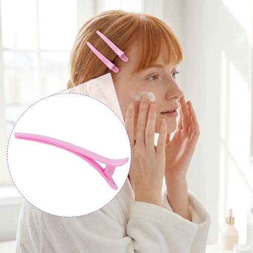 HINZIC Plastic Alligator Hair Clips - 6 Pack Flat Duckbill Styling Barrettes