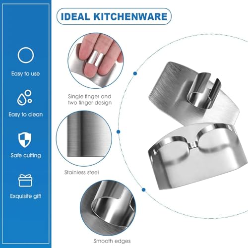Patelai Finger Guards - 6-Piece Adjustable Knife Protectors for Safe Food Chopping