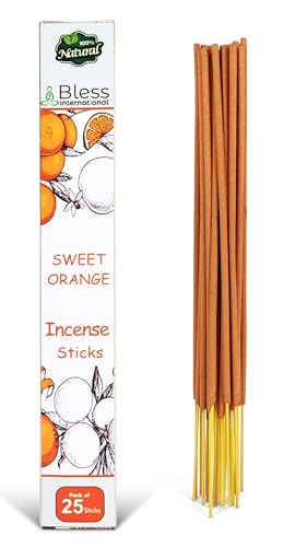 Bless International Sweet Orange Incense Sticks - 100% Natural, Handmade