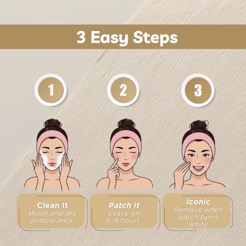Icon Hydrocolloid Acne Pimple Patches 72 Count - Nighttime Blemish Spot Stickers