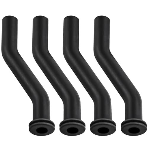 4-Pack 3-Inch Rubber Vacuum Hoses for John Deere & Briggs Mowers