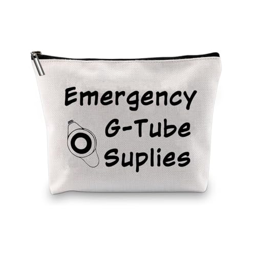 G Tube Cosmetic Pouch Waterproof Canvas Nurse Makeup Bag