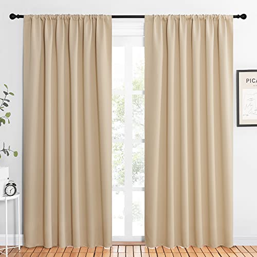 NICETOWN Room Darkening Curtains - Thermal Insulated Drapes, 62x84