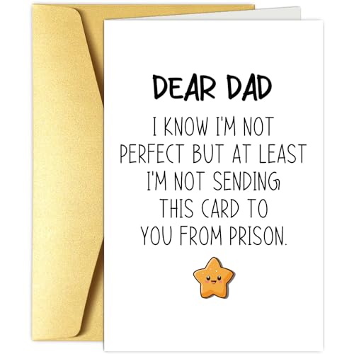 Funny Father's Day Card from Daughter/Son - 5.3x8 Inches