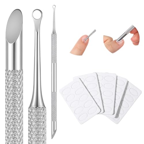 ZEYIYER Stainless Steel Dual-End Cuticle Pusher with Sandpaper