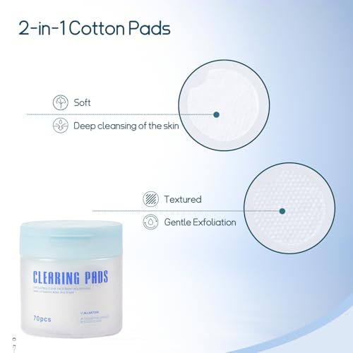 Shodu Salicylic Acid Toner Pads - Gentle Exfoliating Face Pads (70 Count)
