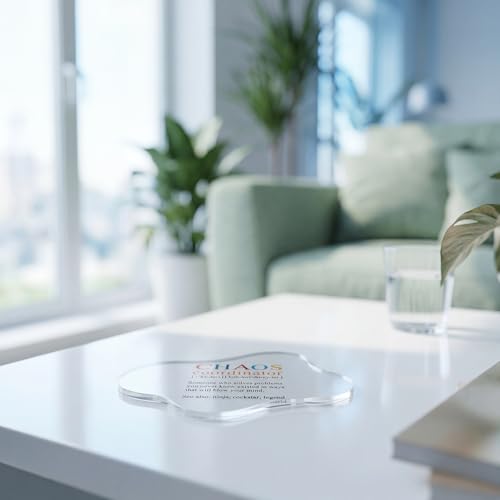 Chaos Coordinator Acrylic Coasters - Funny Desk Accessories