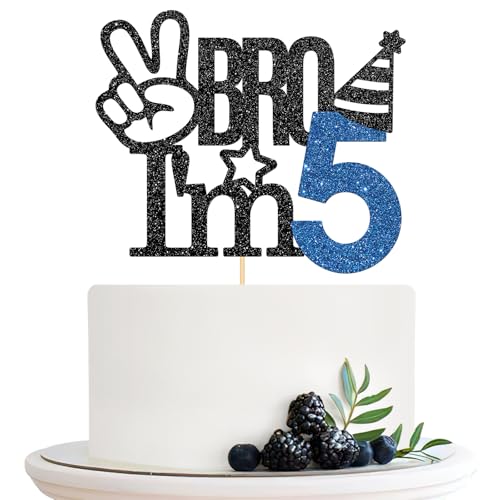 5th Birthday Cake Topper - Big Brother Celebration Decoration