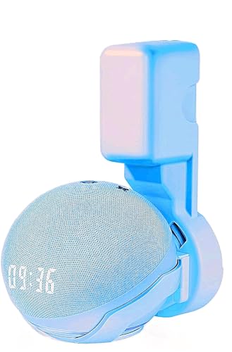 Saifsmart Blue Wall Mount Holder for Echo Dot 4th/5th Gen with Cable Management
