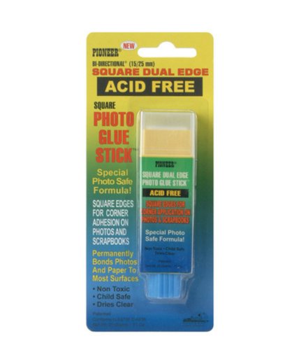 Pioneer Photo Square Glue Stick 0.42 oz Acid-Free Craft Adhesive