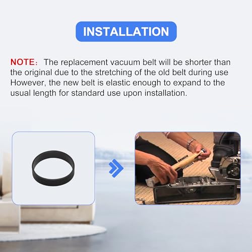 Vacuum Belt 301291 for Kirby Avalir & G Series - 4 Pack Replacement