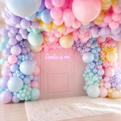 210-Pc Pastel Balloon Garland Kit for Birthday & Baby Showers