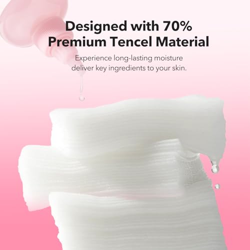 APRILSKIN Stretchable Facial Cotton Pads for Toner & DIY Masks - 60 Pads