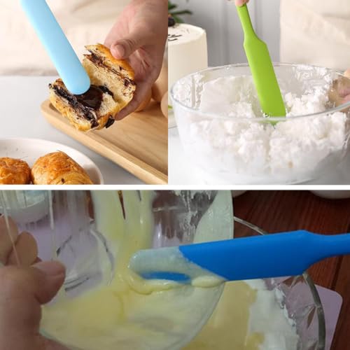 Ebonee Reusable Silicone Wax Spatulas 3 Pack - Non-Stick Hair Removal Applicators