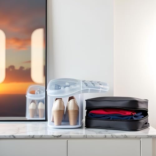 Transparent Portable Travel Shaver and Manual Razor Protector Case