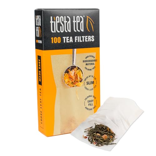 Tiesta Tea Disposable Loose Leaf Tea Filters - Easy-Fill Infuser
