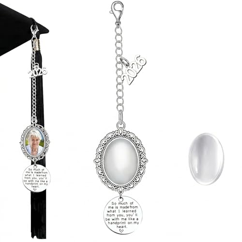 Personalized Graduation Cap Memorial Photo Charm for 2026