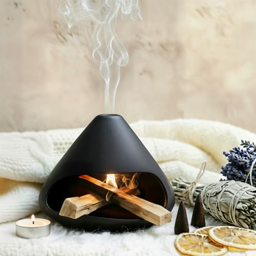 Handcrafted Ceramic Palo Santo & Sage Holder for Meditation