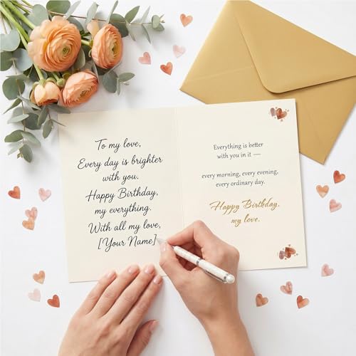 Heartfelt Birthday Card for Husband from Wife - Watercolor Design