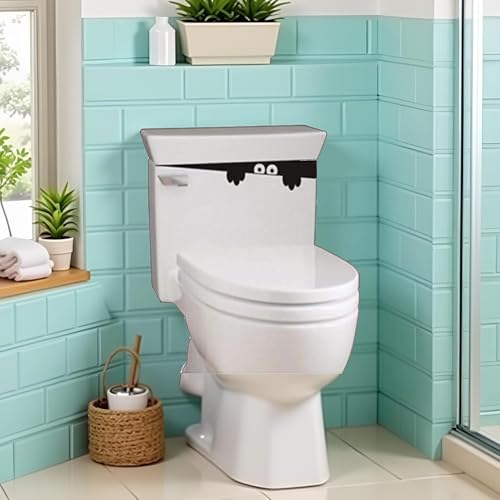 3D Monster Toilet Seat Sticker Waterproof Vinyl Decal 2-Pack