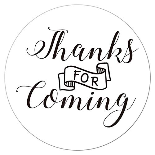 50 Pack 2-Inch Floral Thank You Stickers for Weddings & Baby Showers