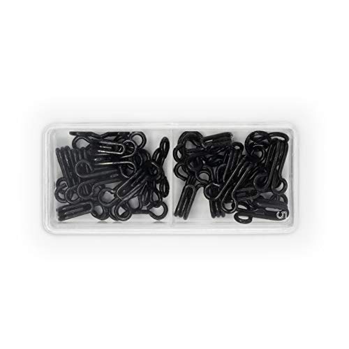 Dritz Hook and Eye Closures, Size 3, Black, 14 Count