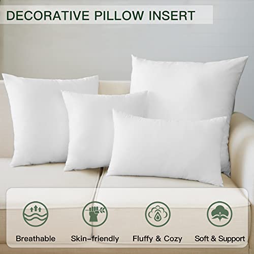 OTOSTAR 12x20 Soft Fluffy Throw Pillow Insert - Hypoallergenic Cushion Pad