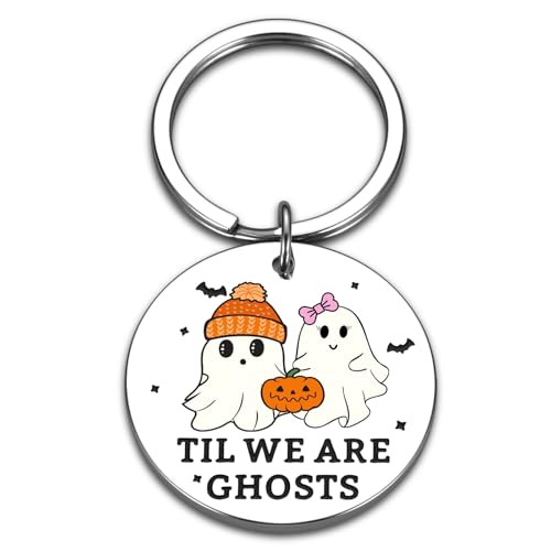 Goth Boo Keychain Halloween Gift for Men Women Boyfriend Husband