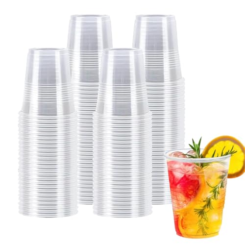 BYSNOW 100 Pack 5 oz Clear Disposable Plastic Cups for Parties