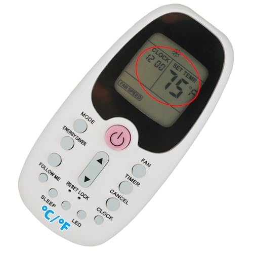 Replacement Remote Control for Midea Air Conditioner R09B/BGCE R09B/BGE