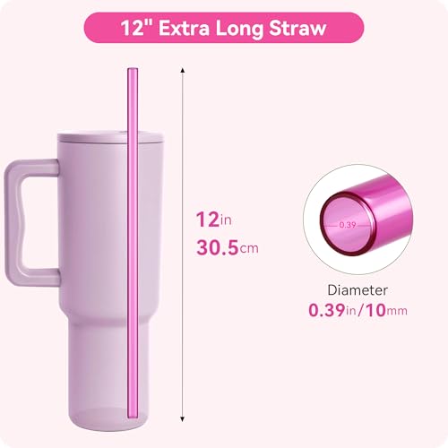 12.2" Extra Long Replacement Straws for Simple Modern Tumblers - 6 Pack