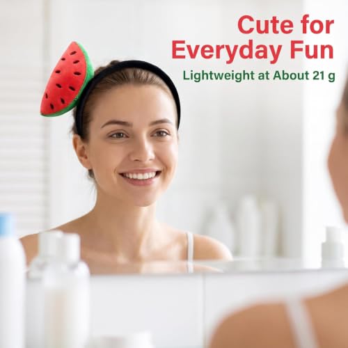 Sluswallow Watermelon Plush Headband Cute Fruit Hair Hoop Accessory