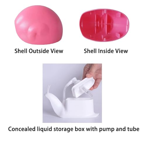Cute Pink Snail Soap Dispenser - 120ml Hand Pump for Kids
