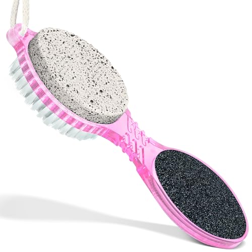 DecorRack 4-in-1 Pedicure Paddle Kit with Pumice Stone & Foot File