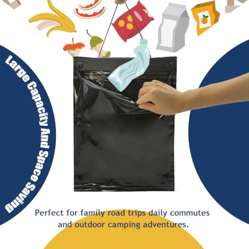 Philbinden 50 Count Leak-Proof Car Trash Bags - Disposable Auto Garbage Pouches