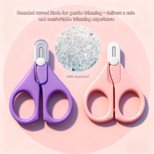 Colorful Elastic Hair Bands Set with Safe Rubber Band Cutter Scissors