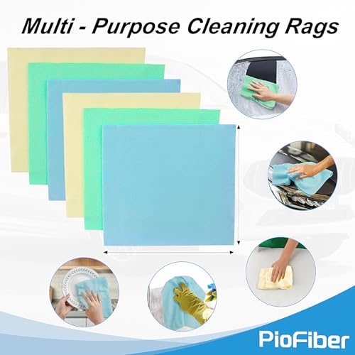 20 Pack Edgeless Microfiber Cleaning Cloths - Lint-Free, Quick Dry Towels for Car Detailing and Kitchen