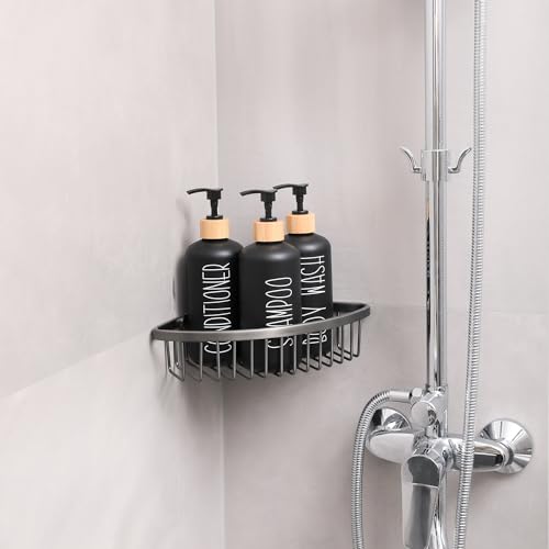 MOMEEMO Bamboo Soap Dispenser Pump Replacement Black 2-Pack for MOMEEMO Dispensers