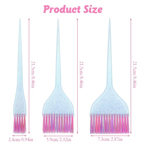 LXUEJIE 3-Piece Hair Dye Brush Set - Professional Salon Color Applicators