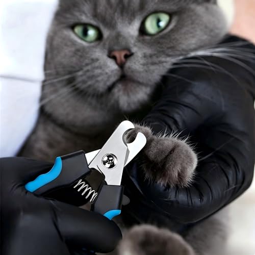 Pet Nail Clippers for Dogs and Cats with Safety Guard and Stainless Steel Blades