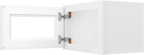 Furinno Shaker Wall Kitchen Cabinet - Single Door Design, Ready to Assemble | 12" D x 18" W x 12" H, White