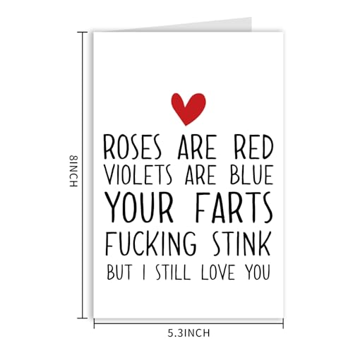 Funny Anniversary Card for Him/Her - Rude & Humorous Design